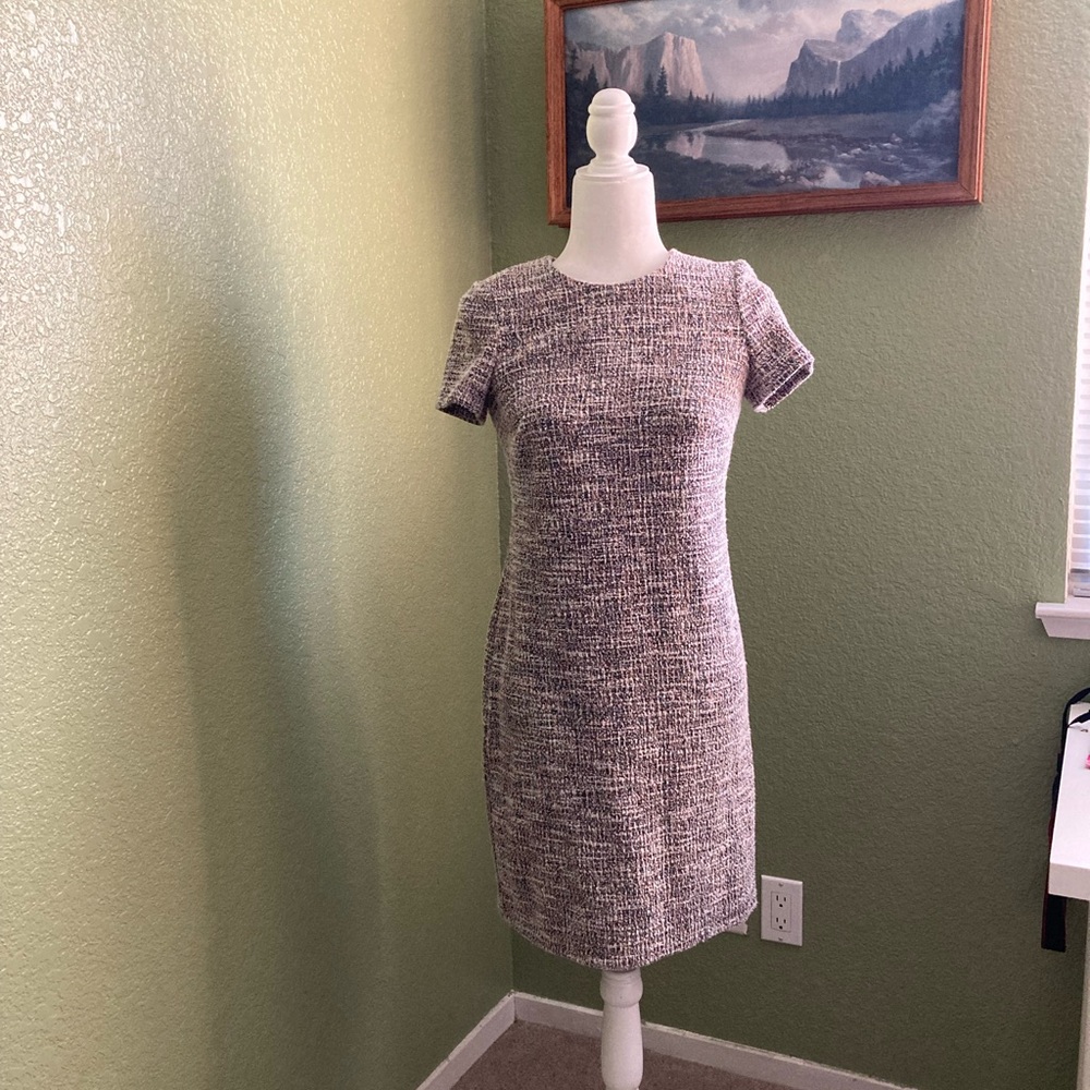 Calvin Klein Sheath Dress Short Sleeve Crew Neck